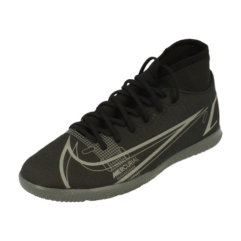 NIKE CV0954 004 Nike Superfly 8 Club IC BLACK/GREY INDOOR FOOTBALL BOOT MENS UK 6